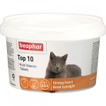 Կերի հավելում Beaphar «Top 10 Multi Vitamin» կատուների համար, 180 հաբ