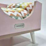 Лежанка для кошек и собак мелких и средних пород (розовая) 58см x 45см x 24см