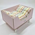 Лежанка для кошек и собак мелких и средних пород (розовая) 58см x 45см x 24см