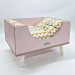 Лежанка для кошек и собак мелких и средних пород (розовая) 58см x 45см x 24см