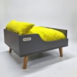 Pet Bed for Small and Medium Breeds (Grey) 58cm x 58cm x 18cm