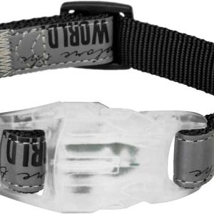 Trixie Explore օձիք լուսավոր կախազարդով, SM՝ 30-45 սմ/20 մմ, սև/արտացոլող