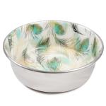 Մետաղական կերաման «Փետուրներ» ձեռագործ ներսով • 0.32 լ Triol