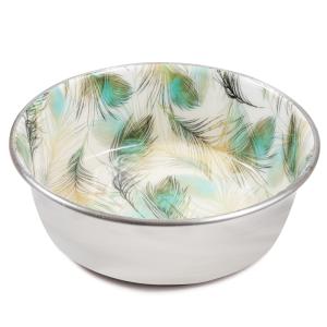 Մետաղական կերաման «Փետուրներ» ձեռագործ ներսով • 0.32 լ Triol