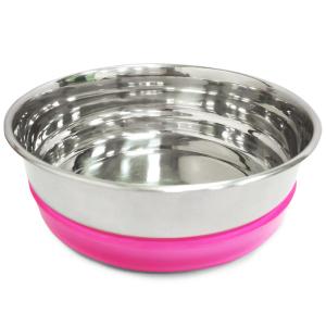 Մետաղական թաս վարդագույն ռետինե հիմքով | Triol, 0.3 լ