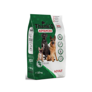 Complete Dry Dog Food with Beef & Vegetables for all breeds — ThankQ Dog Advanced Beef, 10kg