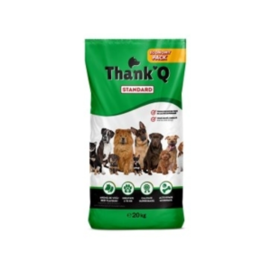Complete Dry Dog Food with Beef Flavor for moderately active dogs — ThankQ Dog Standard Beef, 20kg