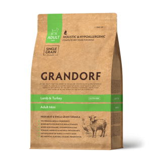 Grandorf Dog Mini | Dry Food with Lamb & Turkey for Small Breed Dogs, 8 kg