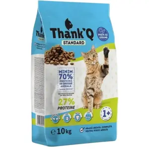Complete dry food for adult cats with Fish flavor — Thank'Q Standart Fish, 10kg