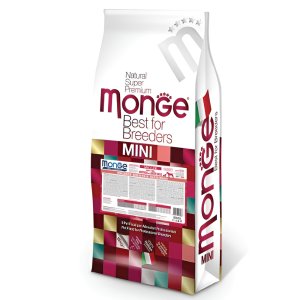 Չոր կեր փոքր ցեղատեսակի շների համար (15 կգ) Monge MINI Starter