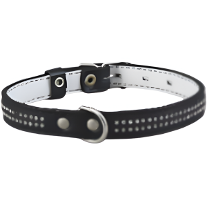 Երկշերտ կաշվե վզկապ 25մմ, շրջագիծ 44-55սմ