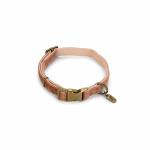 Dog Collar Pink– ( 35-50×2sm) DBL "Velura"
