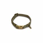 Dog Collar Green(26–40×1.5 sm) DBL "Velura"