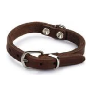 Կաշվե վզկապ շների համար, շագանակագույն, 27x10 մմ Beeztees