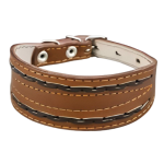 leather collar with "herring" textures