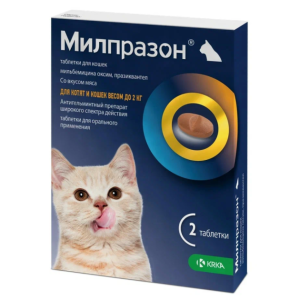 Միլպրազոն — Որդահանող միջոց կատվիկների և մինչև 2 կգ քաշով կատուների համար