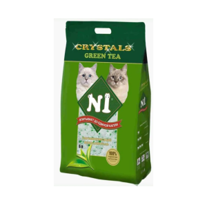 Green Tea Absorbent Silica Gel Cat Litter — N1 Crystals Green Tea, 5L
