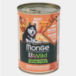 Canned food for adult dogs of all breeds: salmon Bwild