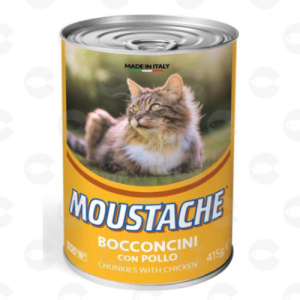 Պահածո կատուների համար՝ (հավ) 415 գ MUSTACHE