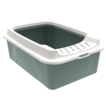 Open Cat Litter Box BEA GREEN
