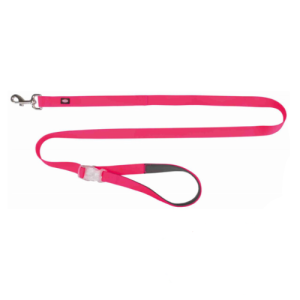 LED Dog Leash (S-L) Neon Pink - Easy Flash USB