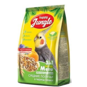 Կեր միջին չափի թութակների համար «Happy Jungle»