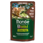 Pouch for cats Monge Bwild adult with bison meat