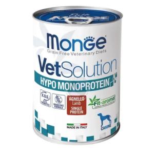 Պահածո շների համար՝ Monge Vet Hypo Monoprotein, գառ, 400գ