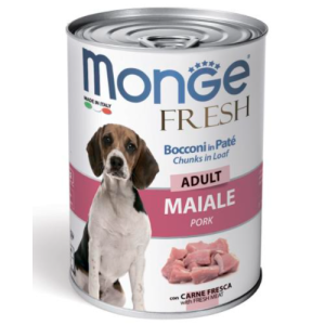 Պահածո շների համար Monge FRESH խոզ