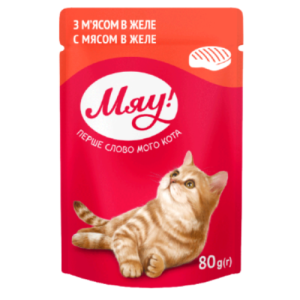 Jelly for cats meat (80g) Miau