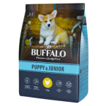 Сухой корм для щенков, вкус курицы (14 кг) Mr. Buffalo PUPPY & JUNIOR