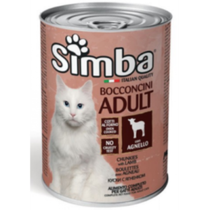 Պահածո գառան մսով՝ կատուների համար (415 գ) Simba