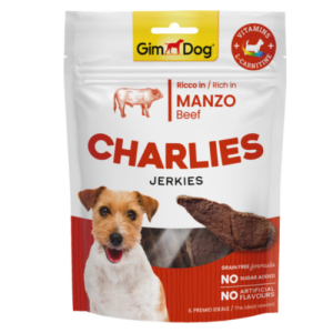 Հյուրասիրություն շների համար՝ տավարի մսով (70 գ) GIMDOG CHARLIES JERKIES