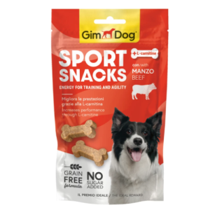 Հյուրասիրություն շների համար՝ տավարի մսով (60 գ) GimDog Sportsnacks