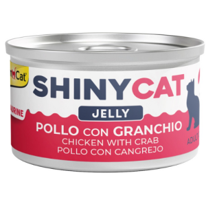 Թաց կեր կատուների համար՝ հավ/կրաբ (70 գ) ShinyCat