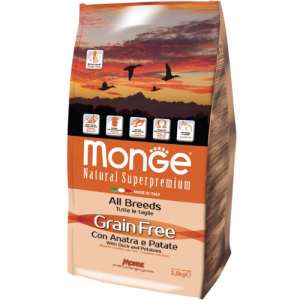 Չոր կեր շների համար (15 կգ) Monge Speciality Line Grain Free Natural
