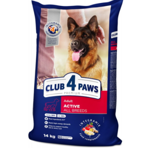 Չոր կեր բոլոր ցեղատեսակի հասուն շների համար (14 կգ) Club 4 Paws