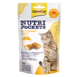 Лакомство для кошек с сыром (60 г) GimCat Nutri Pockets