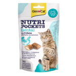 Лакомство для кошек с мясом курицы (60 г) GimCat Nutri Pockets Dental