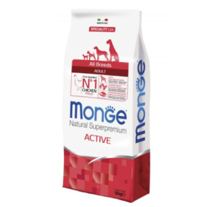 Չոր կեր բոլոր ցեղատեսակի հասուն շների համար՝ (12 կգ) Monge Active