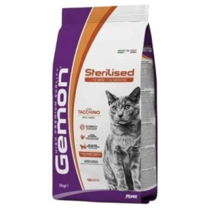 Չոր կեր ստերիլիզացված կատուների համար (Հնդկահավ) 7 կգ Gemon
