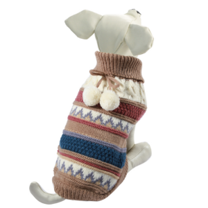 Սվիտեր շների համար՝ «Պոմպոնչիկներ» XS / S Triol