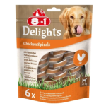 Спиральное лакомство для собак с курицей (6 шт / 60 г) DELIGHTS