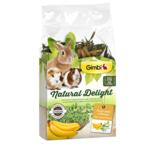 Հյուրասիրություն փոքր կրծողների համար՝ վարսակով և բանանով (100 գ) GIMBI