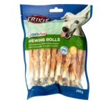 Ոլորած ձողիկներ շների համար հավի համով (12 սմ, 240 գ, 30 հատ)