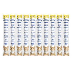 Հյուրասիրություն կատուների համար՝ սաղմոնով և իշխանով (10 հատ) GimCat Sticks