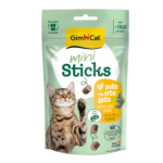 Հյուրասիրություն կատուների համար՝ հավով և կատվախոտով 50 գ GimCat Mini Sticks