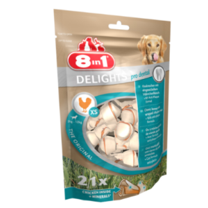 Հանգույցներով ոսկոր XS՝ հավի համով շների համար (21 հատ / 252 գ)