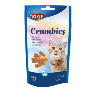 Հյուրասիրություն կատուների համար՝ սաղմոնով բարձիկներ Crumbies