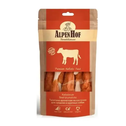 Հորթի մսով ոսկորիկ՝ միջին և մեծ ցեղատեսակի շների համար (80 գ)